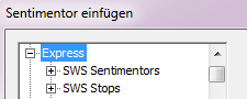 EXPRESS-Sentimentor einfügen